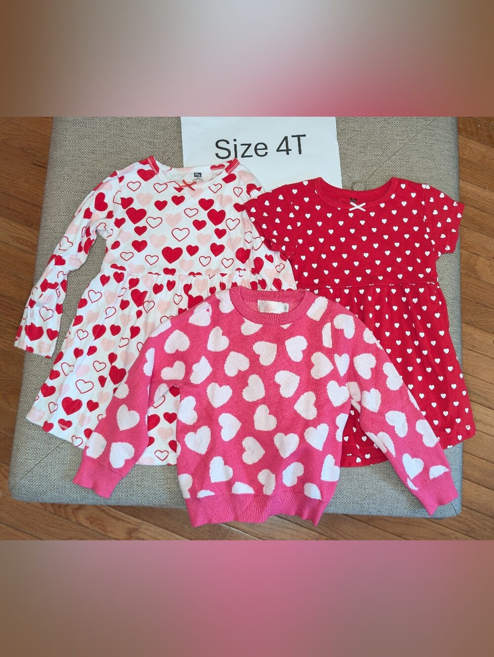 3 Piece Size 4T Valentine's Day Clothes